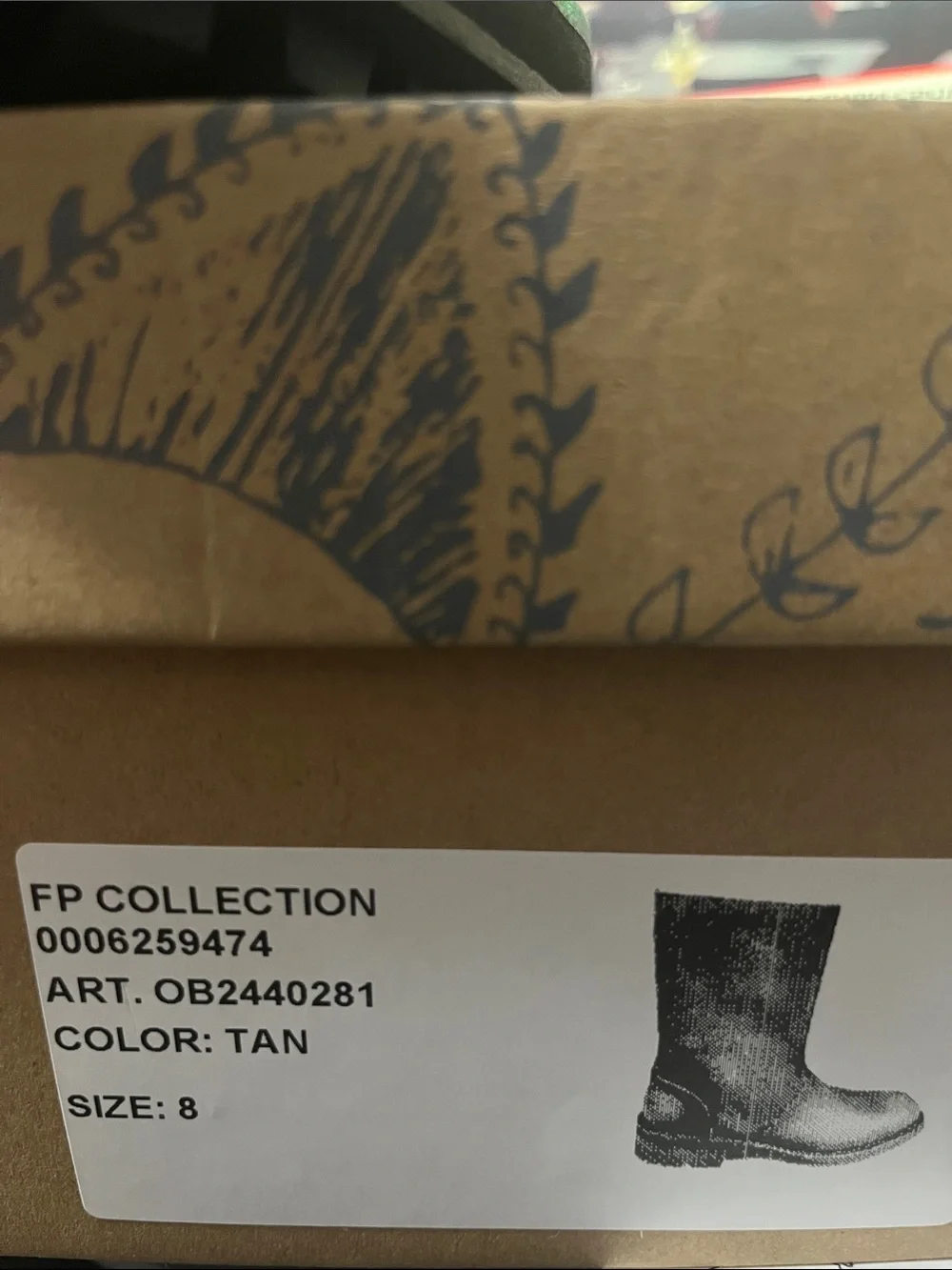 1540. FREE PEOPLE Bailey High Ankle boots in Tan Sz 8 NIB $298